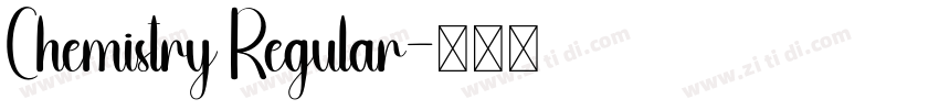 Chemistry Regular字体转换